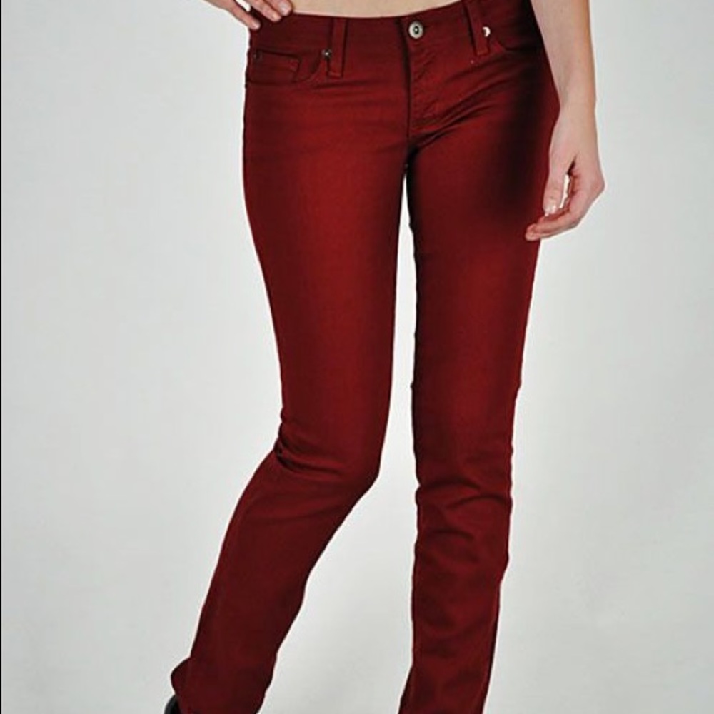 EUC GJG SKINNY JEANS WINE SIZE 5